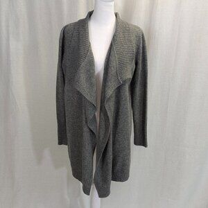 Cremieux Size XS Dark Gray Open Cardigan Wool Blend